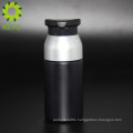 60ml black PET cosmetic airless pump lotion bottle